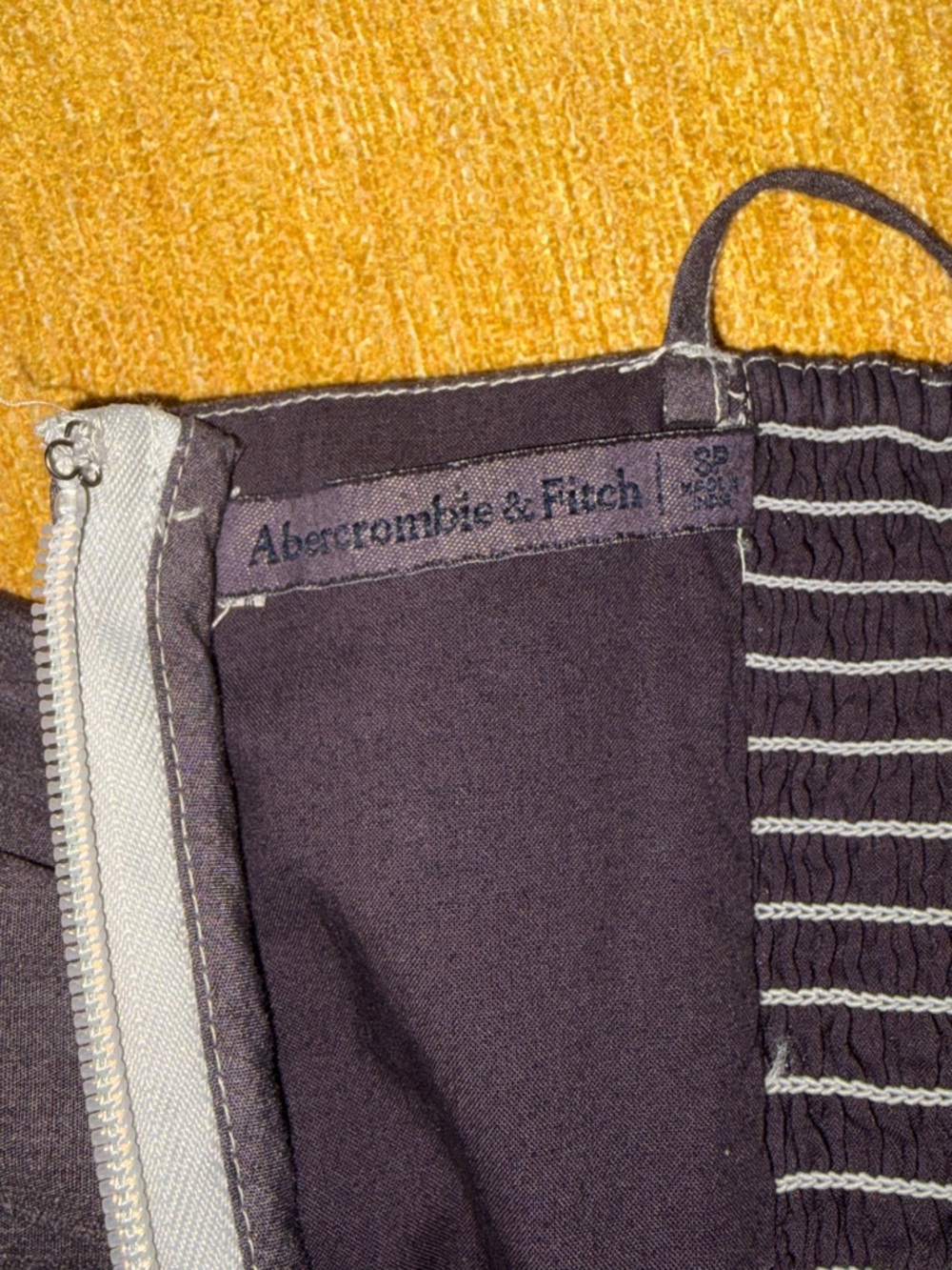 Abercrombie & Fitch Dark Grey Mini Dress (with built in shorts and pockets!) - Picture 4 of 5